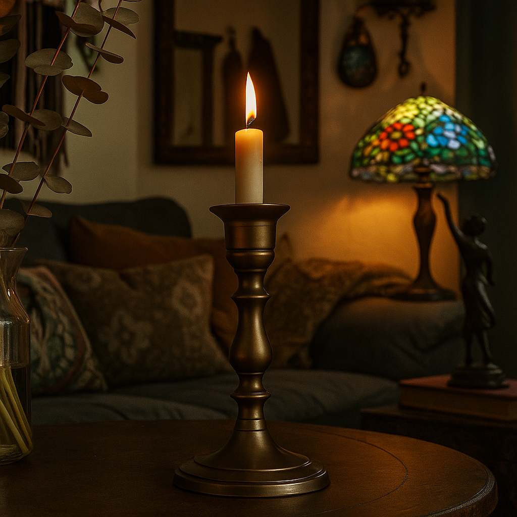 Candelabro de bronce | Bronze candlestick